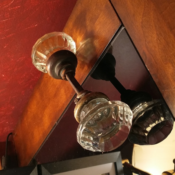 Other Antique 192s Crystal Starburst Glass Door Knob Set D2 Poshmark